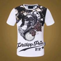 超人気美品 PHILIPP PLEIN 2色可選 半袖/Tシャツ上品でベーシックフィリッププレイン