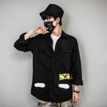 シャツ個性的なモデル2026年秋冬入荷Off-White 現代的な印象オフホワイト 2色可選