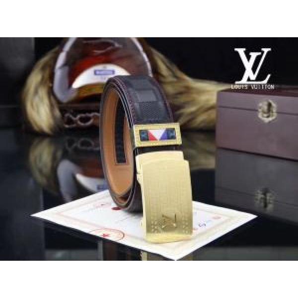 ヴィトン ベルト コピーLOUIS VUITTONゴールドシルバーバックルレザーベルトビズネスベルト通勤赤字超特価得価