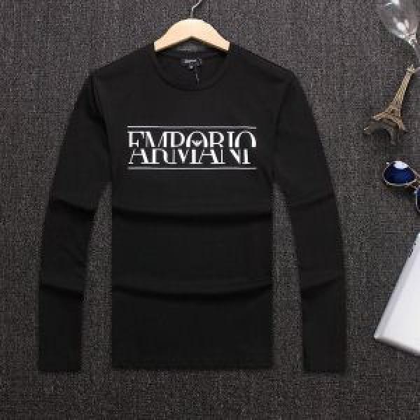 少量再入荷アルマーニ 程よい厚み ARMANI 3色可選 長袖/Tシャツロングシーズン愛用頂ける