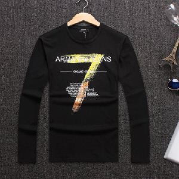 お得な価格で登場 アルマーニ ARMANI 日本未入荷3色可選 長袖/Tシャツ大ヒット割引販売