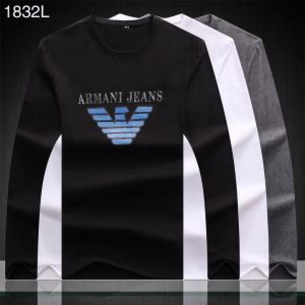 ARMANI欧米韓流 4色可選 長袖/Tシャツファッショニスタ愛用 アルマーニ 海外先行発売！