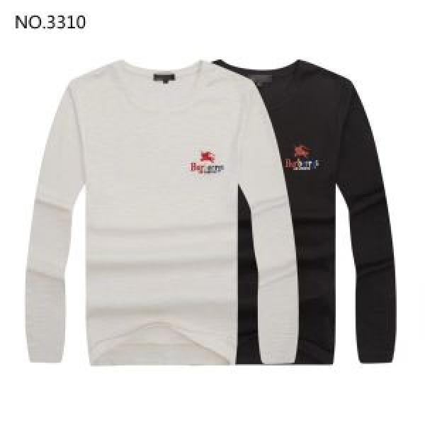 BURBERRY 2色可選 上品でベーシックバーバリーモデル大絶賛 長袖/Tシャツ 海外先行発売！