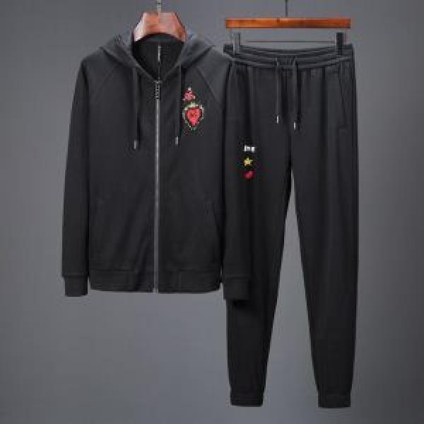 超定番人気 ドルチェ＆ガッバーナ Dolce&Gabbana 今季新作登場 2色可選  上下セット 海外先行発売！