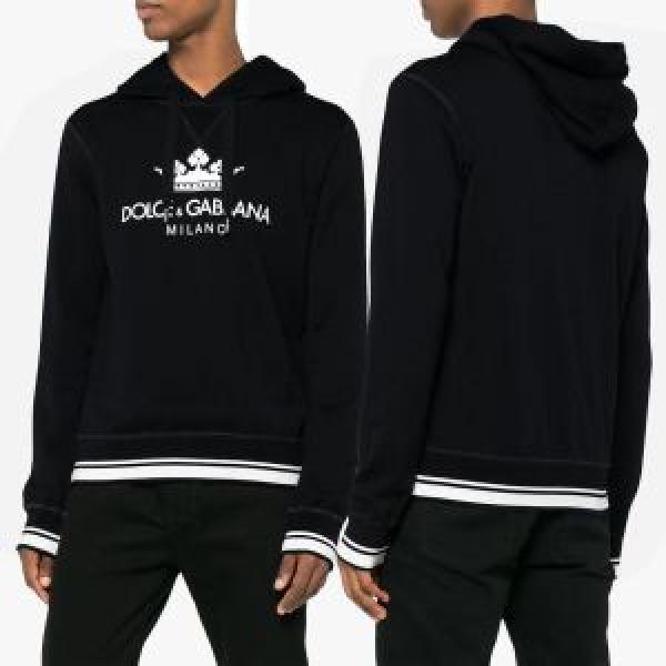 有名人同じアイテム 圧倒的人気新着 ドルチェ＆ガッバーナ Dolce&Gabbana 2色可選  ジップパーカー