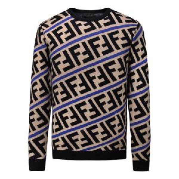 格好良いアイテム 2色可選 フェンディ FENDI 流行の注目ブランド ニットパーカー