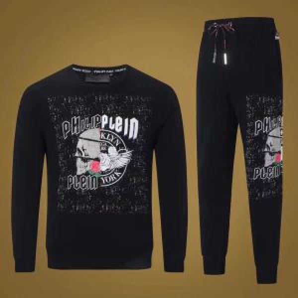 流行の注目ブランド 上下セット 秋季超人気アイテム フィリッププレイン PHILIPP PLEIN  絶妙な新商品