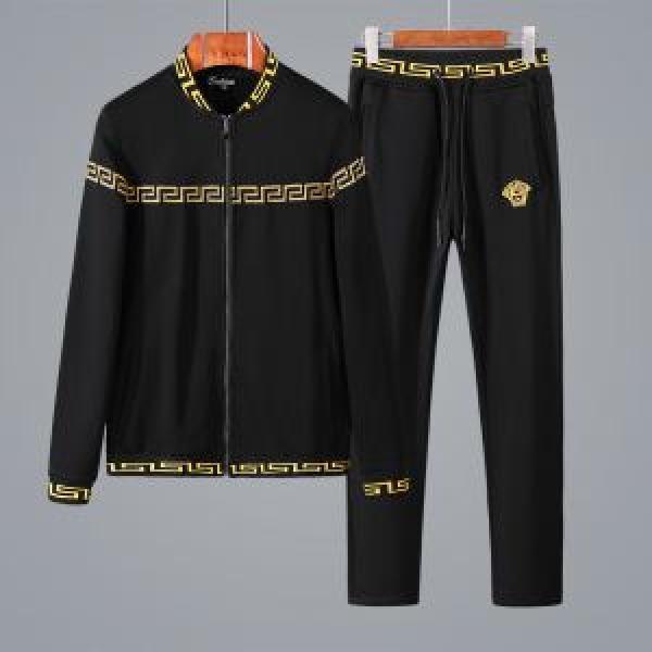 2026最高ランキング ヴェルサーチVERSACE 2色可選  上下セット 流行の注目ブランド