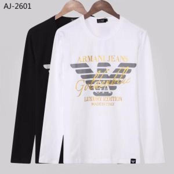 2026年秋冬シーズン アルマーニ ARMANI 流行っている 長袖Tシャツ 2色可選 ファッションの最先端！