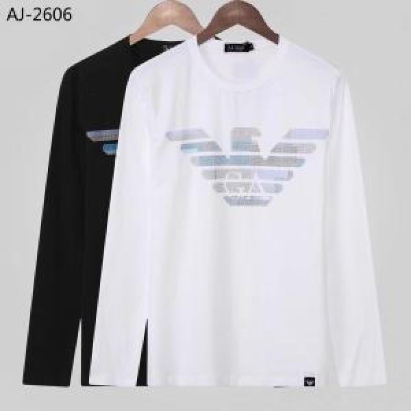 売上ランキング1位 アルマーニ ARMANI 2026人気の主流アイテム 長袖Tシャツ 3色可選