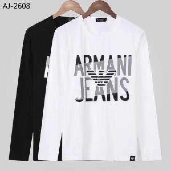 話題の新作到着！ 2026年人気満々のブランド アルマーニ ARMANI 2色可選 長袖Tシャツ