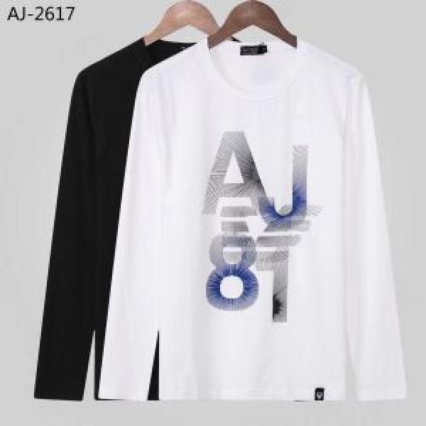 2026秋冬の定番新品到来! 冬季限定販売 アルマーニ ARMANI 長袖Tシャツ 2色可選 高級感が漂う