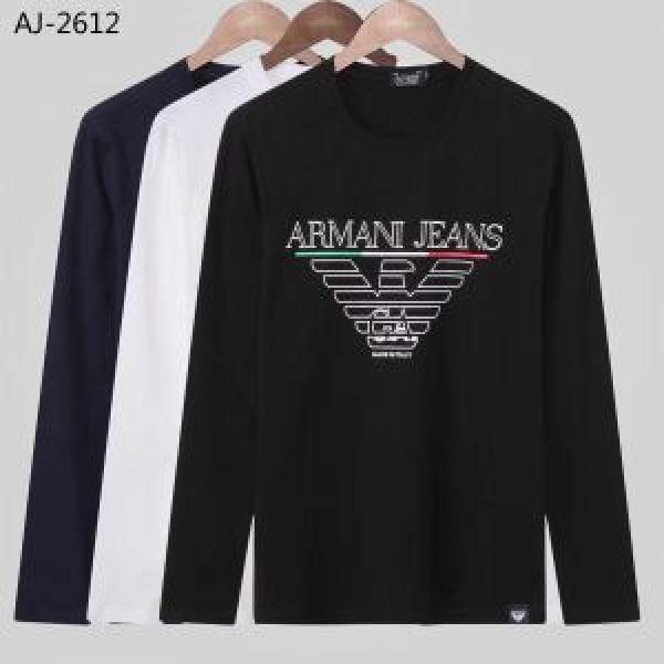 2026最高ランキング アルマーニ ARMANI 期間限定SALE  長袖Tシャツ 3色可選 ネット販売限定