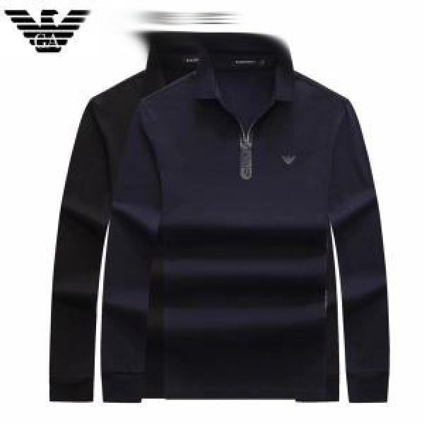 絶妙な新商品 大人っぽく知的な アルマーニ ARMANI 2色可選 長袖Tシャツ 今季大人気新作登場