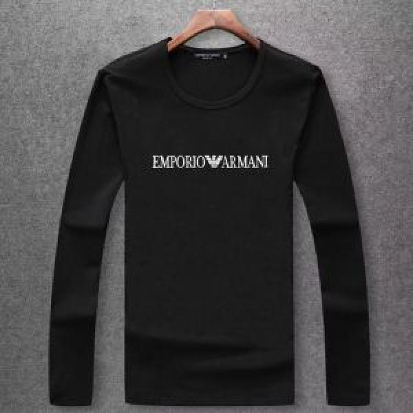 稀少*入手困難 アルマーニ ARMANI 秋冬超人気の最新作 長袖Tシャツ 多色可選 上品でベーシック