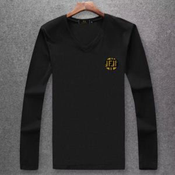 有名人同じアイテム フェンディ FENDI 大胆なデザイン  長袖 Tシャツ 多色可選 数量限定再入荷