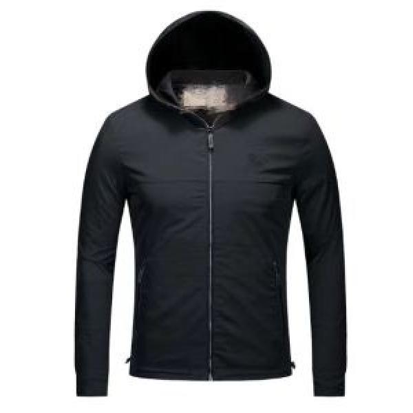 2026秋冬爆買い人気BURBERRYバーバリー ジャケット コピージップアップパーカー長袖メンズ大きいサイズブラック黒