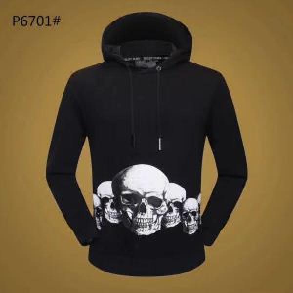 18AW美品 上品でファッションPHILIPP PLEIN パーカー 希少性の高いフィリッププレイン