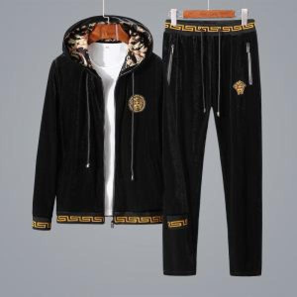 今年っぽくNEWファッション ヴェルサーチジンシロン セット VERSACE 2色可選
