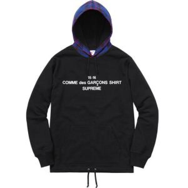 目前の注目ブランド 2色選択可SUPREME X CDG Hooded Sweatshirtパーカー2026新品入荷