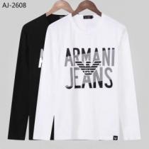 話題の新作到着！ 2026年人気満々のブランド アルマーニ ARMANI 2色可選 長袖Tシャツ