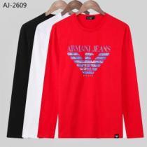 日本限定素材 アルマーニ ARMANI 日本限定素材 長袖Tシャツ 3色可選 今年人気定番