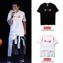 ファッショニスタ愛用 シュプリーム華やかさ満点 2色選択可欧米韓流SUPREME Tシャツ/半袖