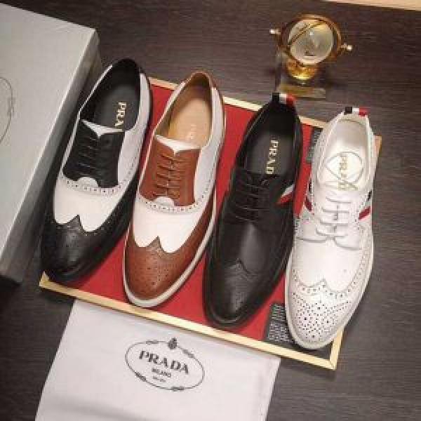ファッションの最先端！プラダ 2026年秋冬シーズン PRADA 4色可選 ビジネスシューズ格上げ！