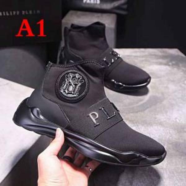 ハイトップシューズ 18ＳＳ美品フィリッププレイン2色選択可   PHILIPP PLEIN 期間限定セール