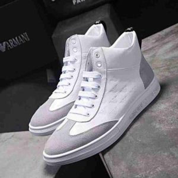 2026人気の主流アイテム ARMANI アルマーニ ハイトップシューズ 数量限定再入荷 2色可選