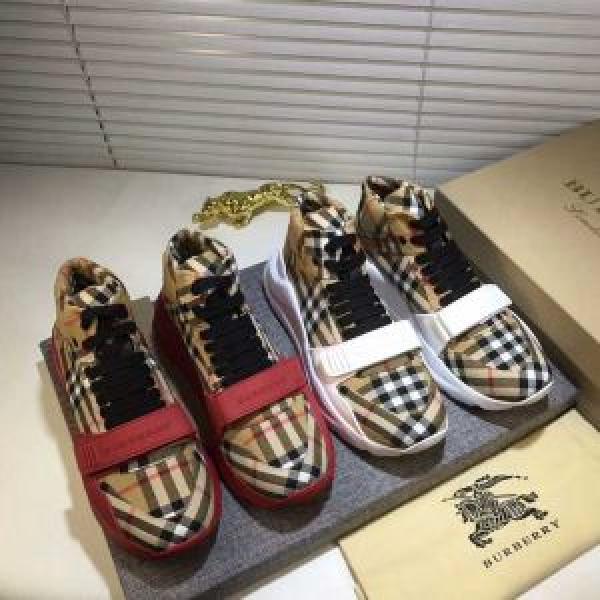 BURBERRY バーバリー ハイトップシューズ 2色可選 上品でファッション 話題の新作到着！