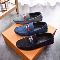 激安特売中 ルイ ヴィトン LOUIS VUITTON 3色選択可 2026最高ランキング モカシンシューズ