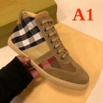 目前の注目ブランド BURBERRY バーバリー ハイトップシューズ 今季新作登場 2色可選