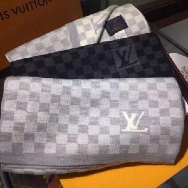 2026【SALE！】 LOUIS VUITTON 在庫を確保 チェック柄 ルイ ヴィトンロングマフラー 2色可選