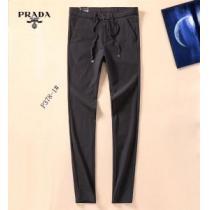 プラダ パンツ コピーPRADAスキニーメンズボトムスカジュアルスラックススリムロングパンツ無地2色可選秋冬品質保証新品