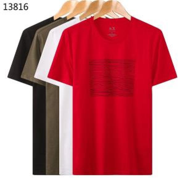 目を引く春夏トップス 今年もトレンド ARMANI アルマーニ 半袖Tシャツ 4色可選