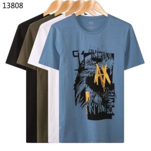 一気にトレンド感満載な着こなし 抜け感スゴイ ARMANI アルマーニ 4色可選 半袖Tシャツ