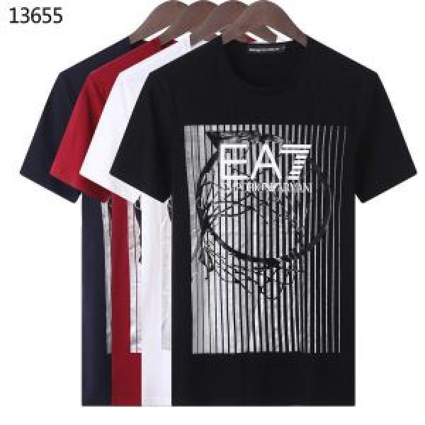 ARMANI アルマーニ 半袖Tシャツ 4色可選 夏らしい爽やかさ 知的優秀アイテム