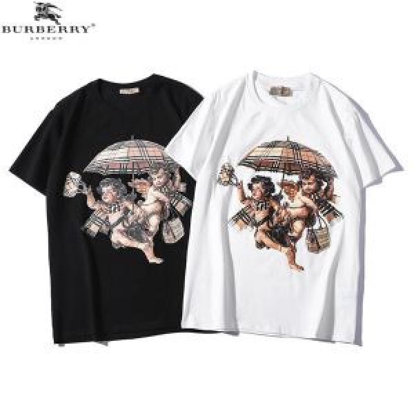 クラシカルな雰囲気 大人の可愛さを引き立て BURBERRY バーバリー 半袖Tシャツ 2色可選