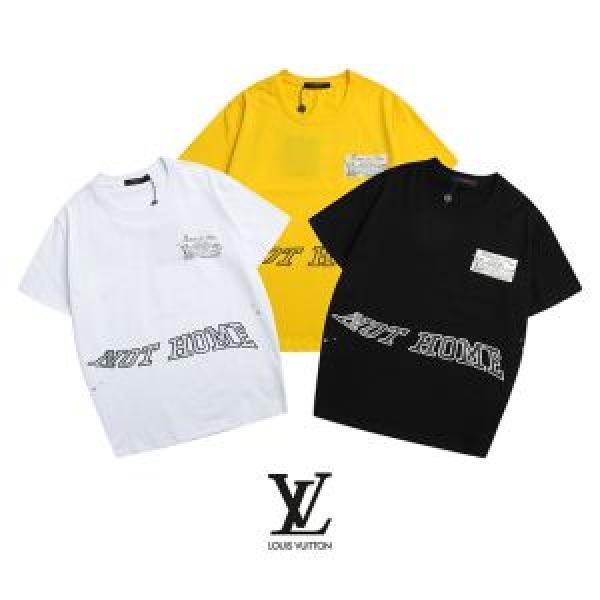 LOUIS VUITTON ルイ ヴィトン 半袖Tシャツ 3色可選 大人っぽく仕上げ 優しげ人気アイテム