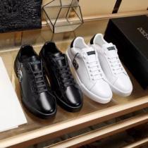 秋冬に大活躍！Dolce&Gabbana Portofino Sneakers ドルチェ＆ガッバーナ スニーカー ブランド コピー メンズ シューズ 黒 白