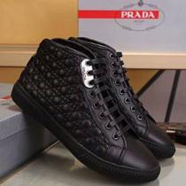 コレは買い！最安値 プラダ PRADA ハイトップシューズ 毎週更新ブランド新作