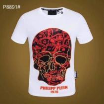 夏らしい爽やかさ PHILIPP PLEIN フィリッププレイン 半袖Tシャツ 2色可選 定番のスタイル春夏限定