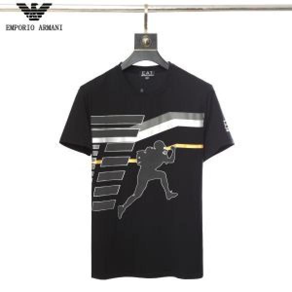 2026年の春夏に着たい アルマーニ ARMANI 透け感優しい 2色可選 Tシャツ/ティーシャツ 大人っぽく仕上げ