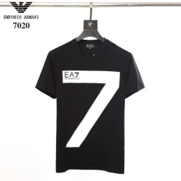 爽やかな色合い 2色可選今季のトレンド人気新作  Tシャツ/ティーシャツ アルマーニ ARMANI 好印象な上品スタイル