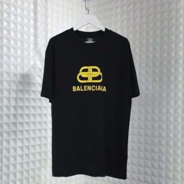 Tシャツ/ティーシャツ  切りっぱなしデザイン バレンシアガ BALENCIAGA 2色可選 大人のカジュアルスタイル