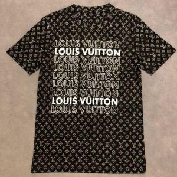春夏のトレンドアイテム ルイ ヴィトン Tシャツ/ティーシャツ 大胆なデザイン LOUIS VUITTON 2色可選