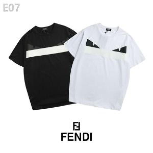 大人の可愛さを引き立て スタイルアップ上品 FENDI フェンディ半袖Tシャツ 2色可選