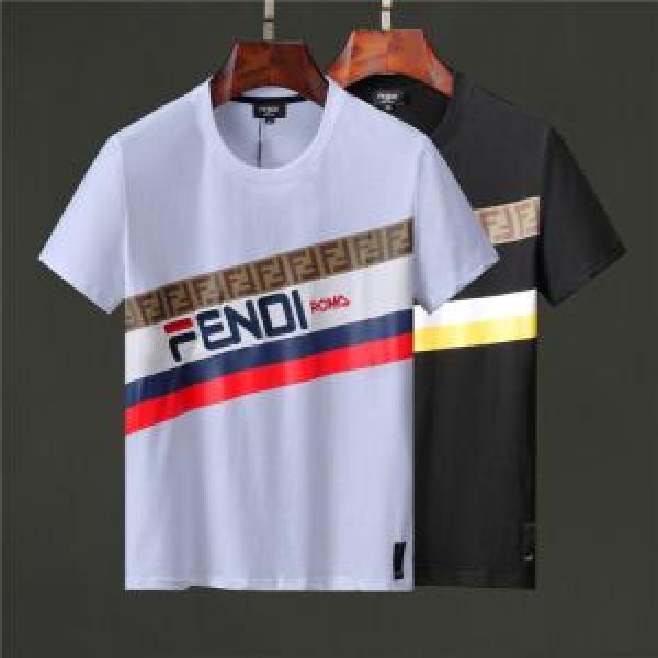 一気にトレンド感満載な着こなし 特に注目したい FENDI フェンディ半袖Tシャツ 2色可選
