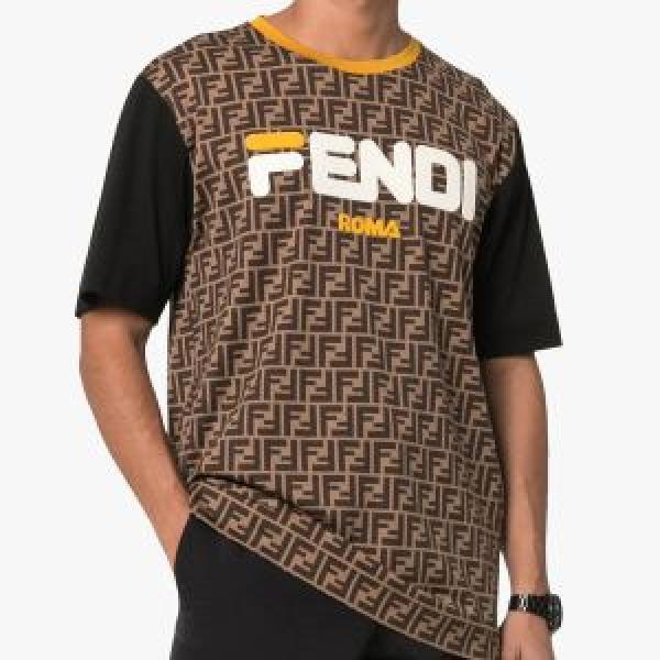 軽やかな素材感 FENDI フェンディ半袖Tシャツ 2色可選 今年の正解大人気新作 快適な着心地